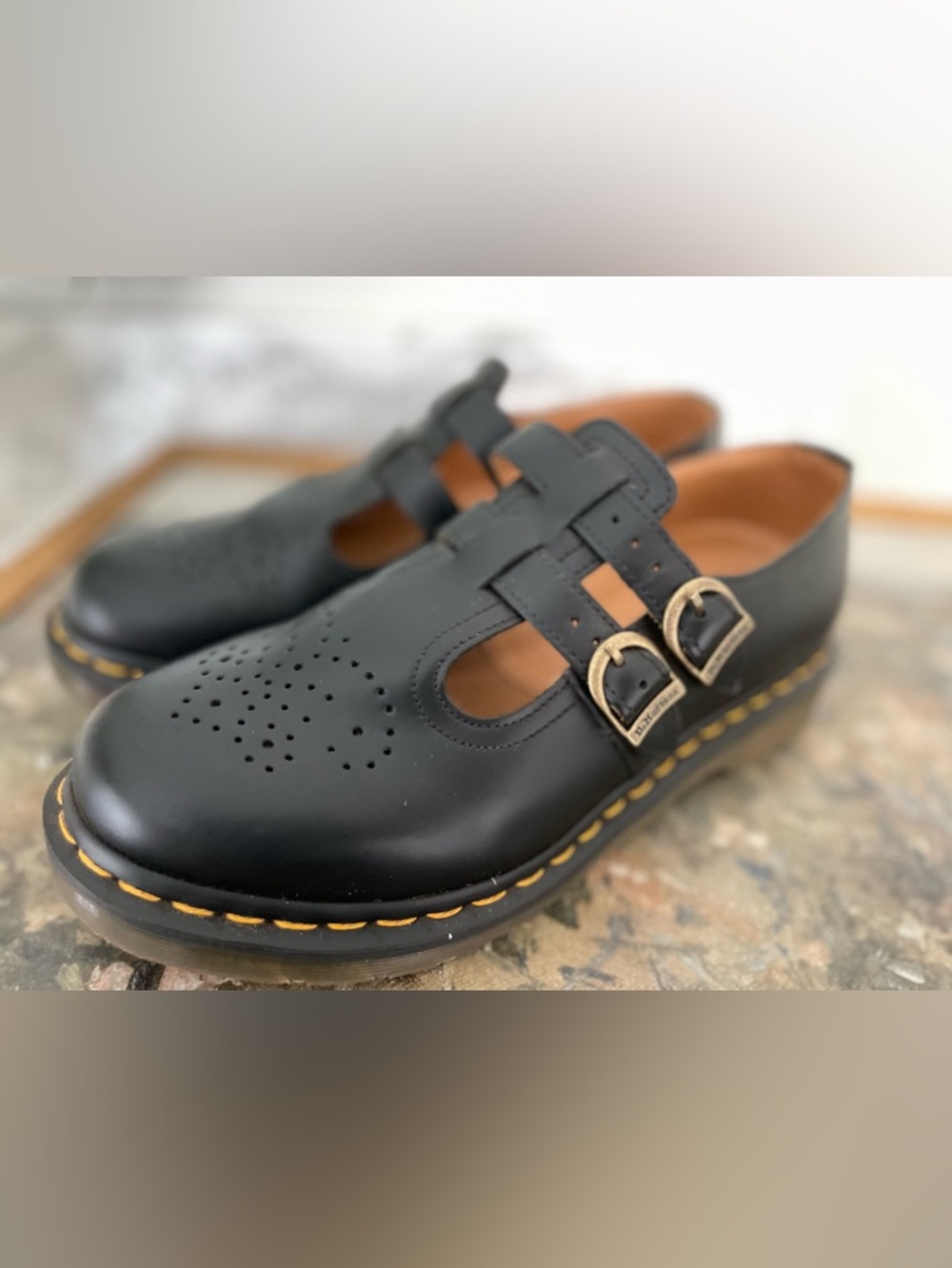 Dr Marten Mary Jane 8065 Black Smooth Leather Size 9 - Picture 2 of 8